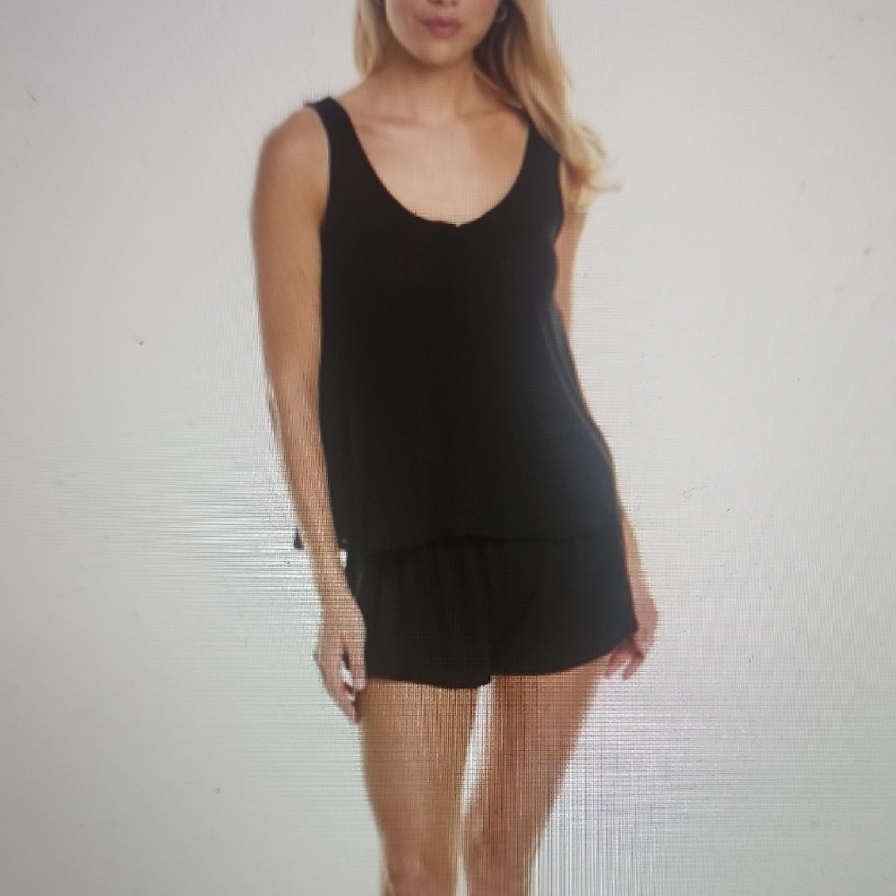 Honeydew Lights Out Black Pajama Set Size L